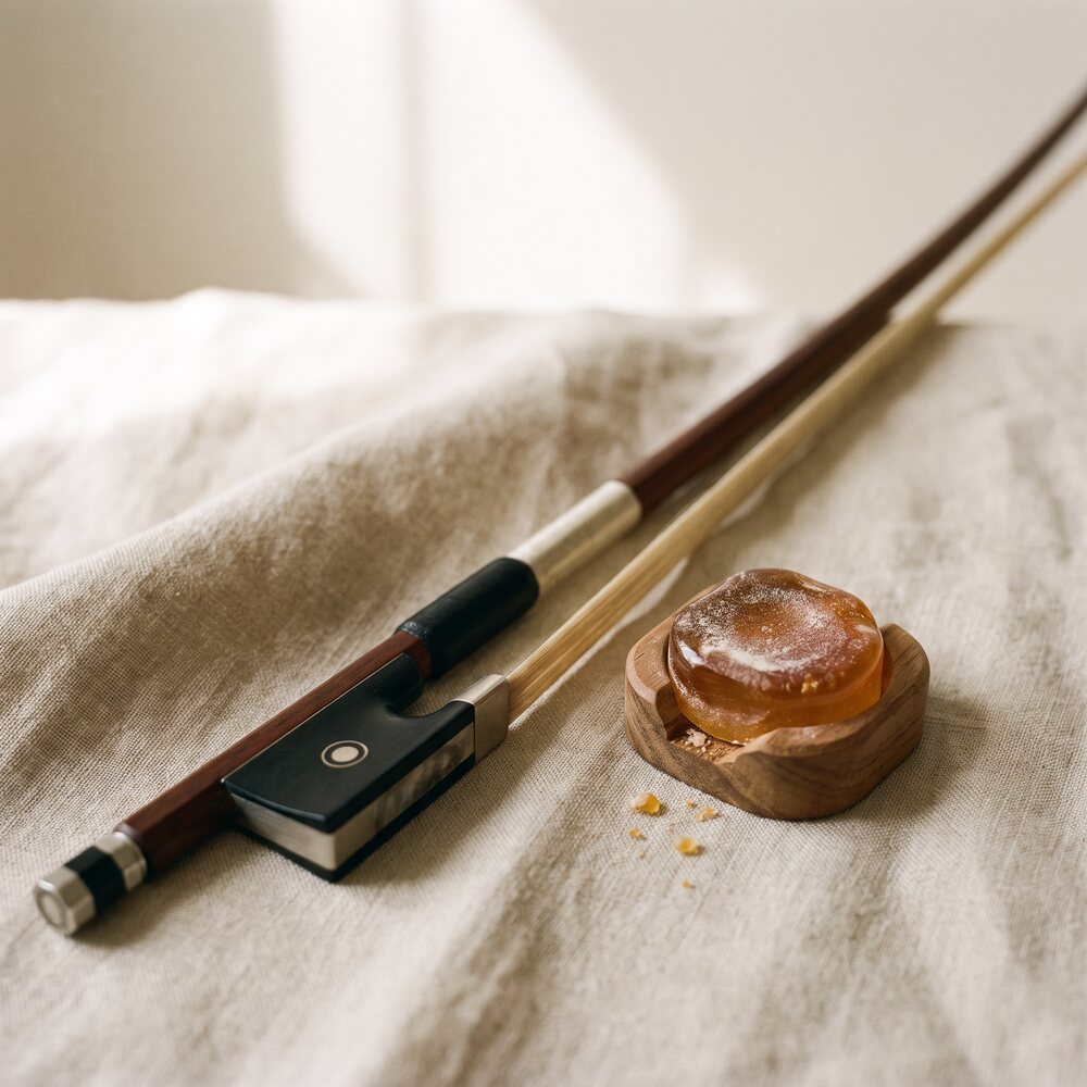 Violinbogen mit Kolophonium